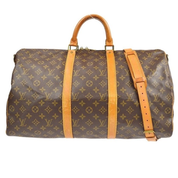 Louis Vuitton Handbags - Louis Vuitton Travel Bag Keepall Bandouliere 55 Brown Monogram